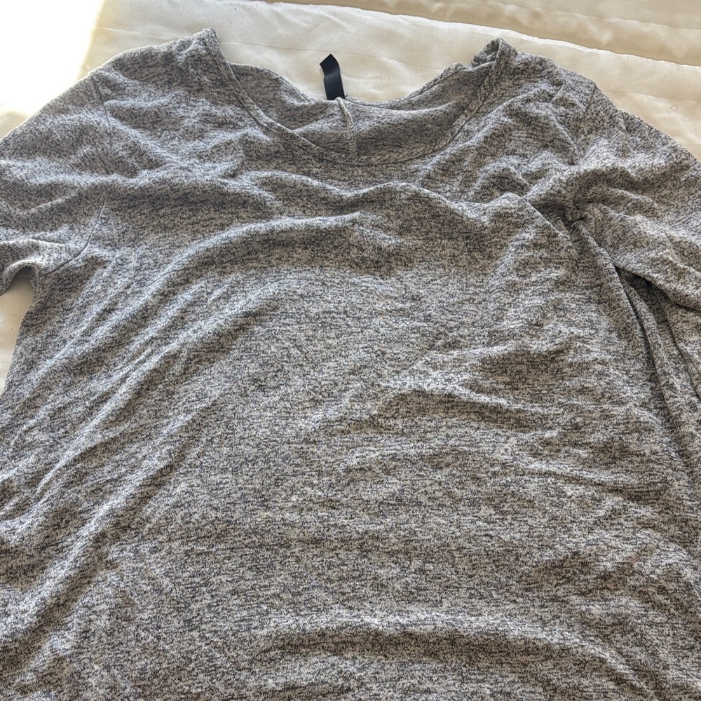 Gray Long Sleeve Top